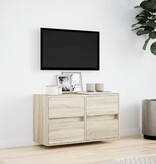 VidaXL Tv-wandmeubel met LED-verlichting 80x31x45 cm sonoma eikenkleur