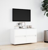 VidaXL Tv-wandmeubel met LED-verlichting 80x31x45 cm wit