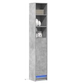 VidaXL Dressoir met LED 36x32,5x200 cm bewerkt hout betongrijs