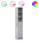 VidaXL Dressoir met LED 36x32,5x200 cm bewerkt hout betongrijs