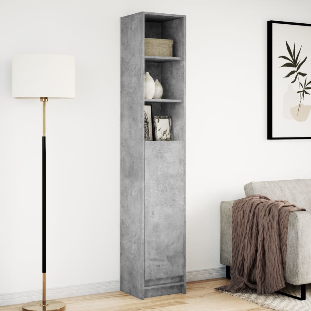 VidaXL Dressoir met LED 36x32,5x200 cm bewerkt hout betongrijs