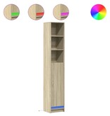 VidaXL Dressoir met LED 36x32,5x200cm bewerkt hout sonoma eikenkleurig