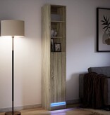 VidaXL Dressoir met LED 36x32,5x200cm bewerkt hout sonoma eikenkleurig