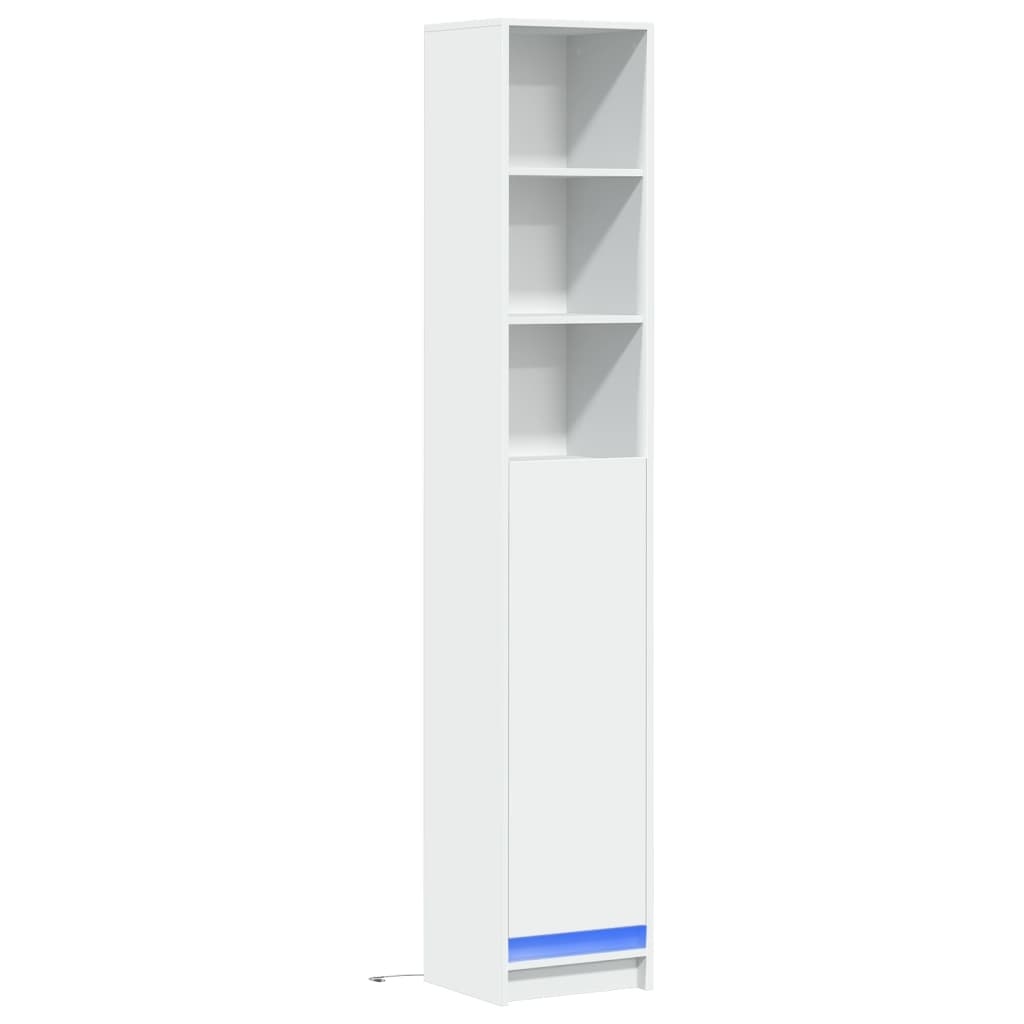 VidaXL Dressoir met LED 36x32,5x200 cm bewerkt hout wit