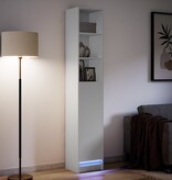 VidaXL Dressoir met LED 36x32,5x200 cm bewerkt hout wit