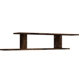 VidaXL Tv-wandschap 125x18x23 cm bewerkt hout gerookt eikenkleurig