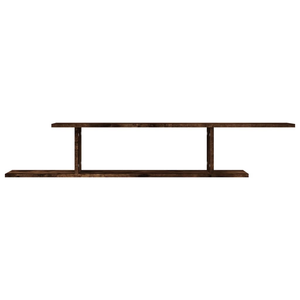 VidaXL Tv-wandschap 125x18x23 cm bewerkt hout gerookt eikenkleurig