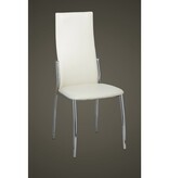 VidaXL Eetkamerstoelen 2 st kunstleer wit