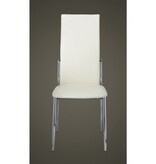 VidaXL Eetkamerstoelen 2 st kunstleer wit