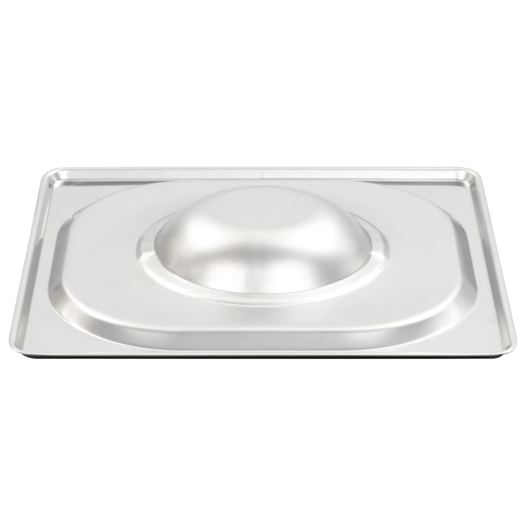 VidaXL Deksels 8 st voor GN 1/6 schalen roestvrij staal