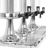 VidaXL Drievoudige sapdispenser roestvrij staal 3x8 L