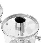 VidaXL Drievoudige sapdispenser roestvrij staal 3x8 L