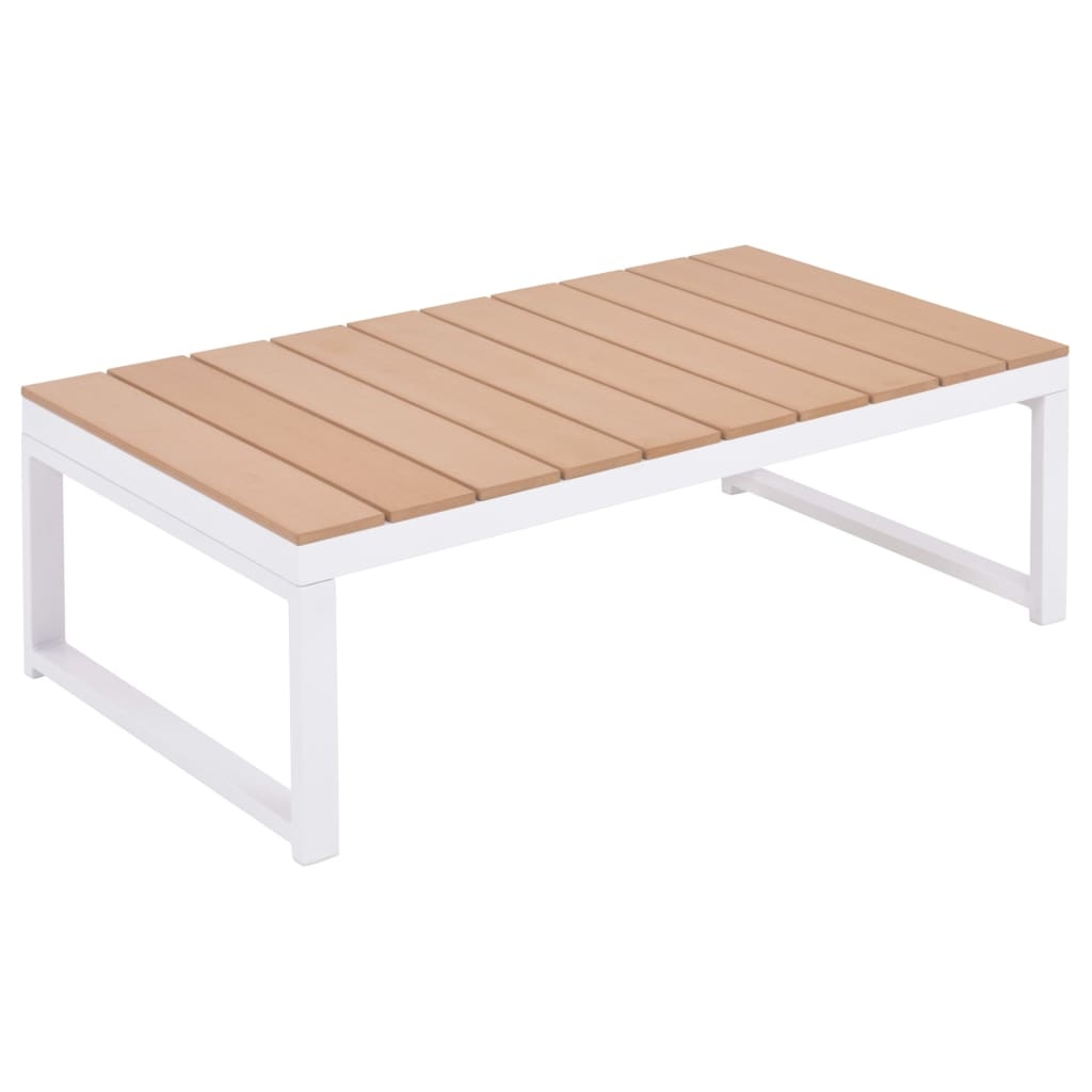 VidaXL 4-delige Loungeset met kussens aluminium en HKC