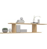 VidaXL Tv-wandschap 125x18x23 cm bewerkt hout sonoma eikenkleurig