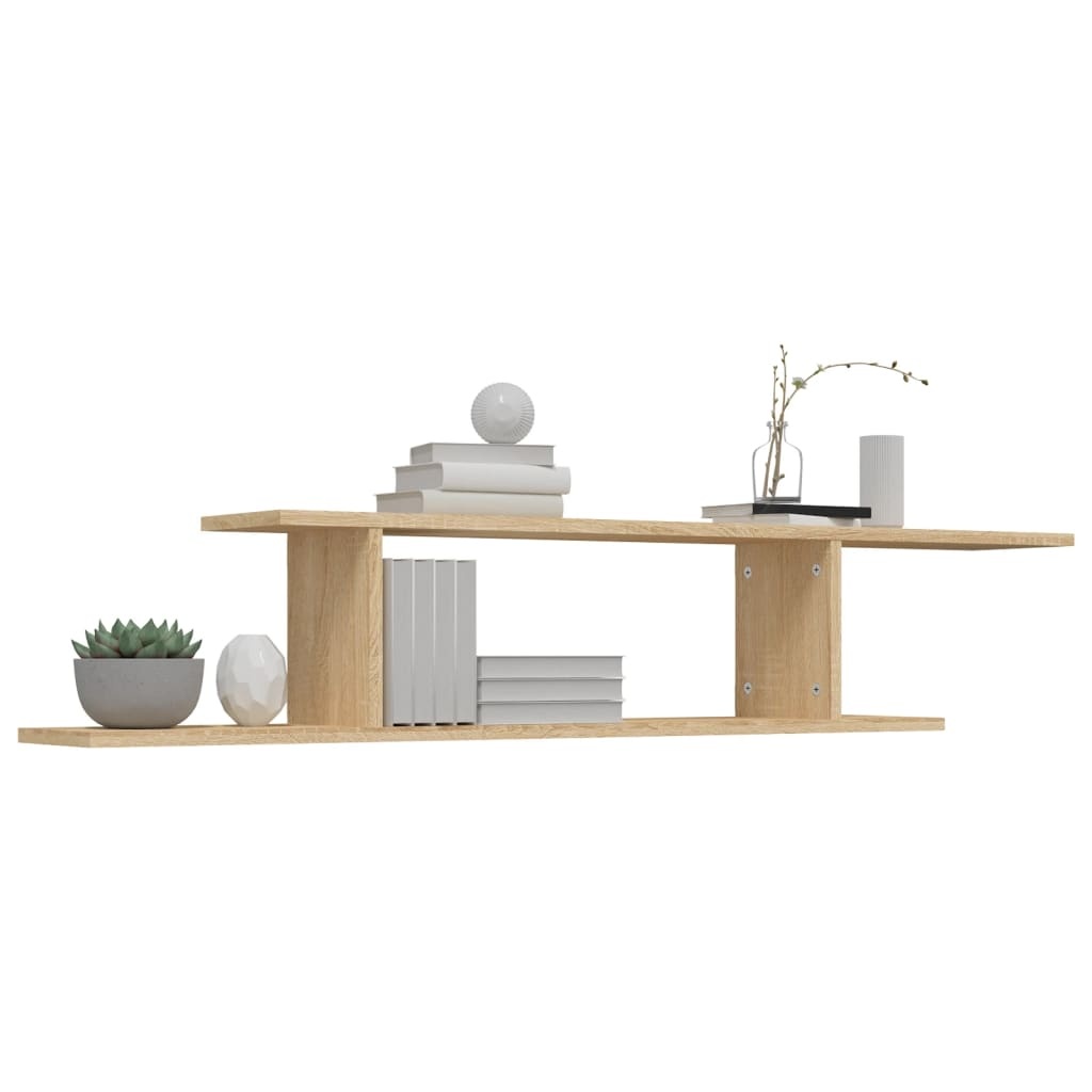 VidaXL Tv-wandschap 125x18x23 cm bewerkt hout sonoma eikenkleurig