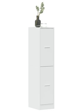 VidaXL Apothekerskast 30x41x144,5 cm bewerkt hout hoogglans wit