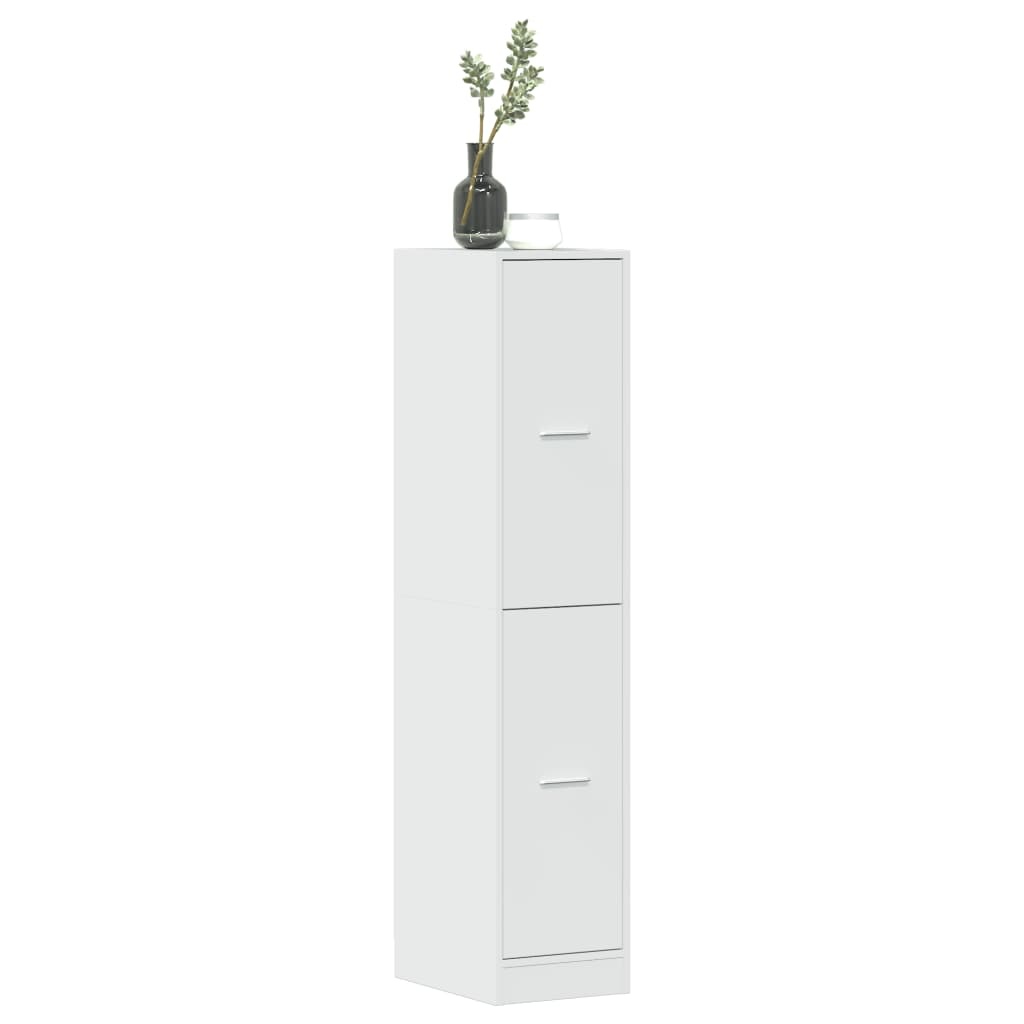 VidaXL Apothekerskast 30x41x144,5 cm bewerkt hout hoogglans wit