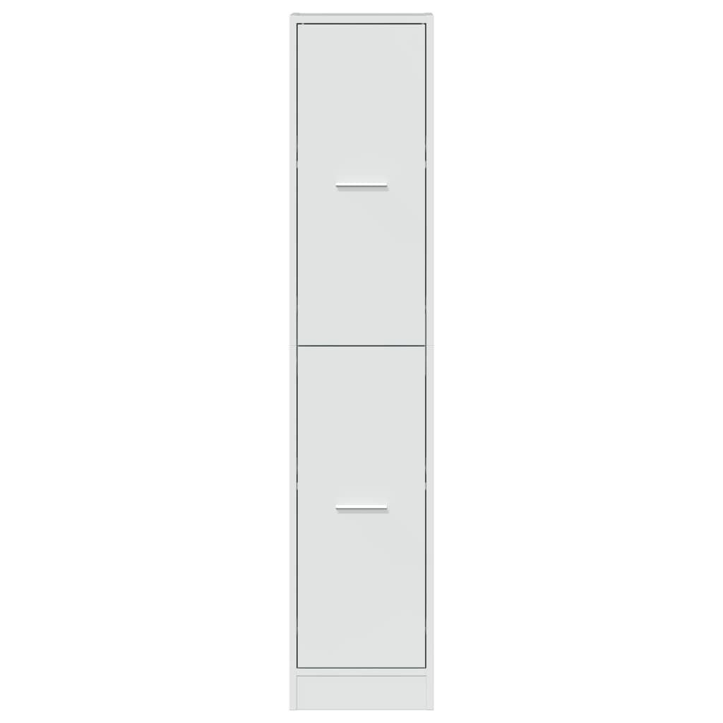 VidaXL Apothekerskast 30x41x144,5 cm bewerkt hout hoogglans wit