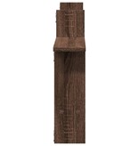 VidaXL Wandschappen 2 st 50x12x50 cm bewerkt hout bruin eikenkleurig