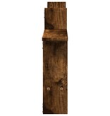 VidaXL Wandschappen 2 st 50x12x50 cm bewerkt hout gerookt eikenkleurig