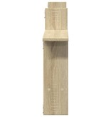 VidaXL Wandschappen 2 st 50x12x50 cm bewerkt hout sonoma eikenkleurig