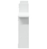 VidaXL Wandschappen 2 st 50x12x50 cm bewerkt hout wit