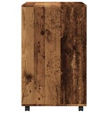 VidaXL Rolkast 60x48x81 cm bewerkt hout oud houtkleurig
