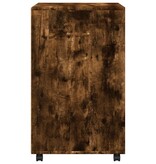 VidaXL Rolkast 60x48x81 cm bewerkt hout gerookt eikenkleurig