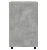 VidaXL Rolkast 60x48x81 cm bewerkt hout betongrijs