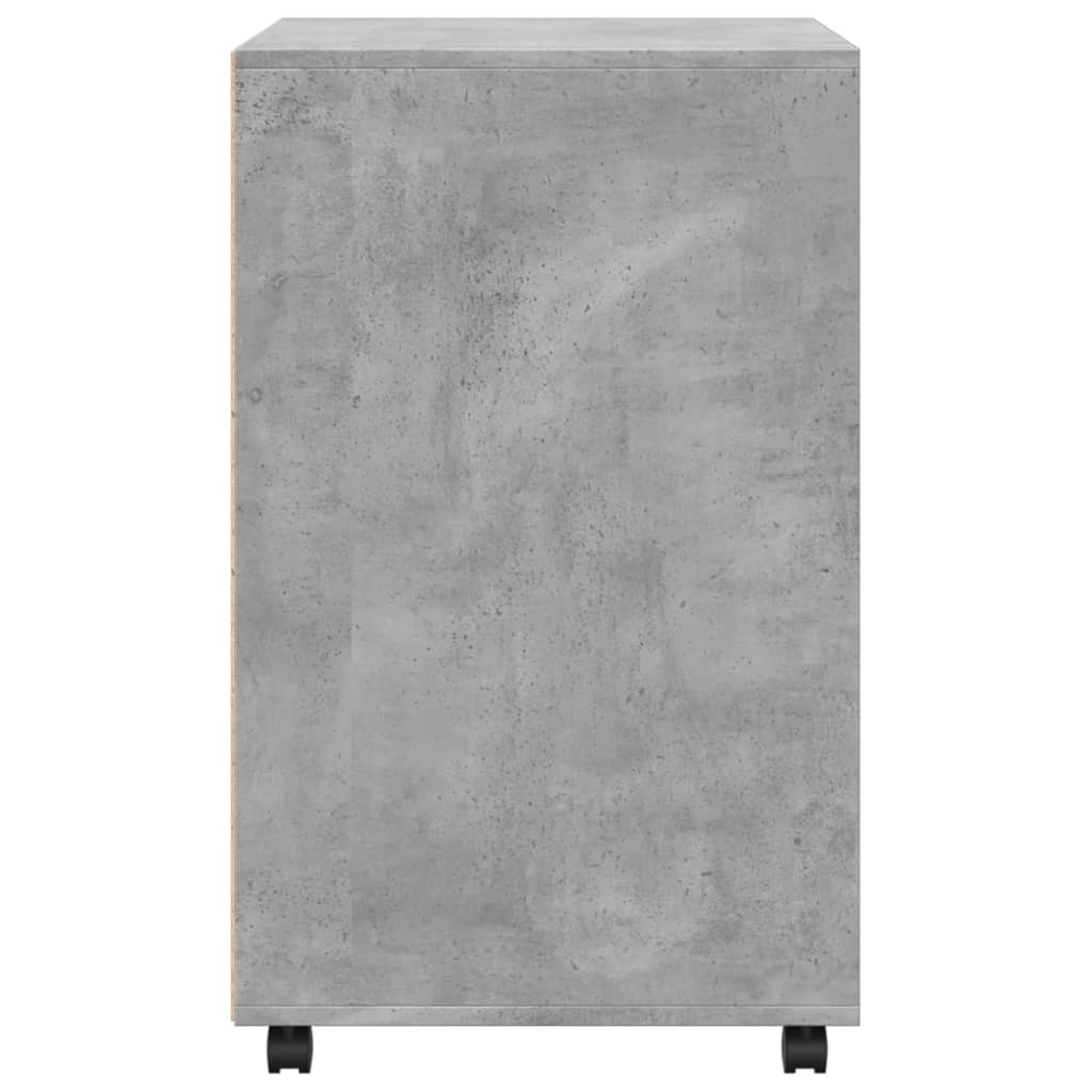 VidaXL Rolkast 60x48x81 cm bewerkt hout betongrijs
