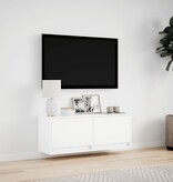 VidaXL Tv-wandmeubel met LED-verlichting 100x31x35 cm wit