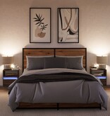VidaXL Tv-wandmeubels met LED 2 st 41x31x45 cm bruin eikenkleurig