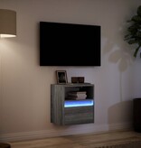 VidaXL Tv-wandmeubel met LED-verlichting 41x31x45 cm grijs sonoma
