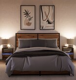 VidaXL Tv-wandmeubels met LED 2 st 41x31x45 cm gerookt eikenkleurig