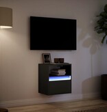 VidaXL Tv-wandmeubel met LED-verlichting 41x31x45 cm zwart