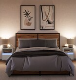 VidaXL Tv-wandmeubels 2 st met LED-verlichting 41x31x45 cm wit