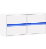 VidaXL Tv-wandmeubel met LED-verlichting 100x31x45 cm wit