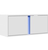 VidaXL Tv-wandmeubel met LED-verlichting 80x31x35 cm wit