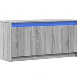 VidaXL Tv-meubel met LED 100x34x50 cm bewerkt hout grijs sonoma eiken