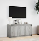 VidaXL Tv-meubel met LED 100x34x50 cm bewerkt hout grijs sonoma eiken