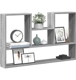 VidaXL Wandschap 99x15x60 cm bewerkt hout grijs sonoma eikenkleurig