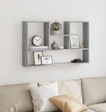 VidaXL Wandschap 99x15x60 cm bewerkt hout grijs sonoma eikenkleurig