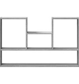 VidaXL Wandschap 99x15x60 cm bewerkt hout grijs sonoma eikenkleurig