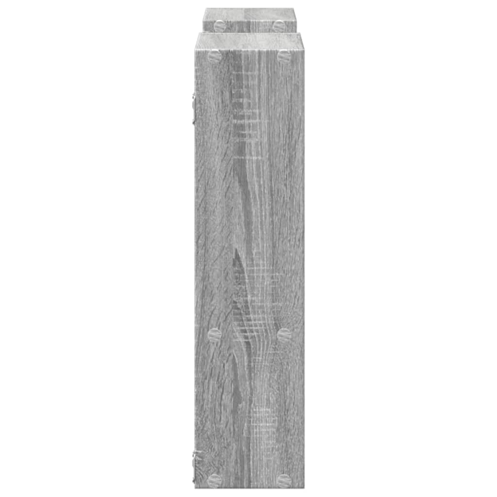 VidaXL Wandschap 99x15x60 cm bewerkt hout grijs sonoma eikenkleurig