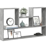 VidaXL Wandschap 99x15x60 cm bewerkt hout betongrijs