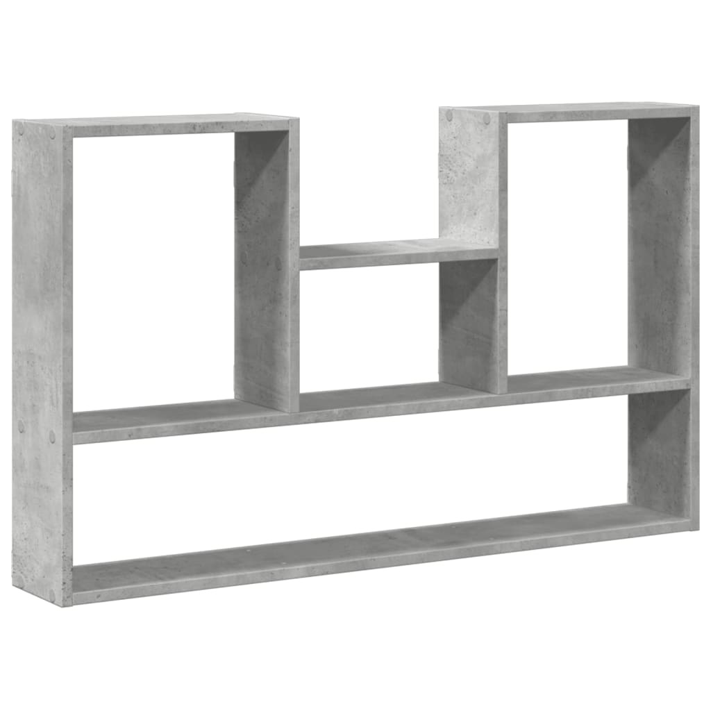 VidaXL Wandschap 99x15x60 cm bewerkt hout betongrijs