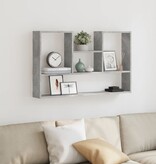 VidaXL Wandschap 99x15x60 cm bewerkt hout betongrijs