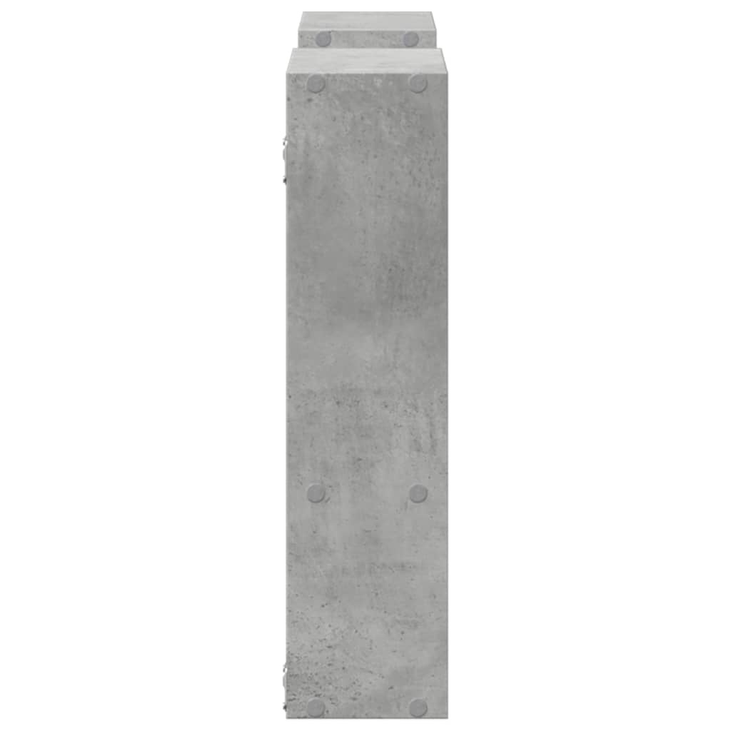 VidaXL Wandschap 99x15x60 cm bewerkt hout betongrijs