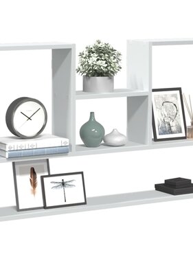 VidaXL Wandschap 99x15x60 cm bewerkt hout wit