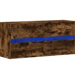 VidaXL Tv-wandmeubel met LED-verlichting 100x31x45 cm gerookt eiken